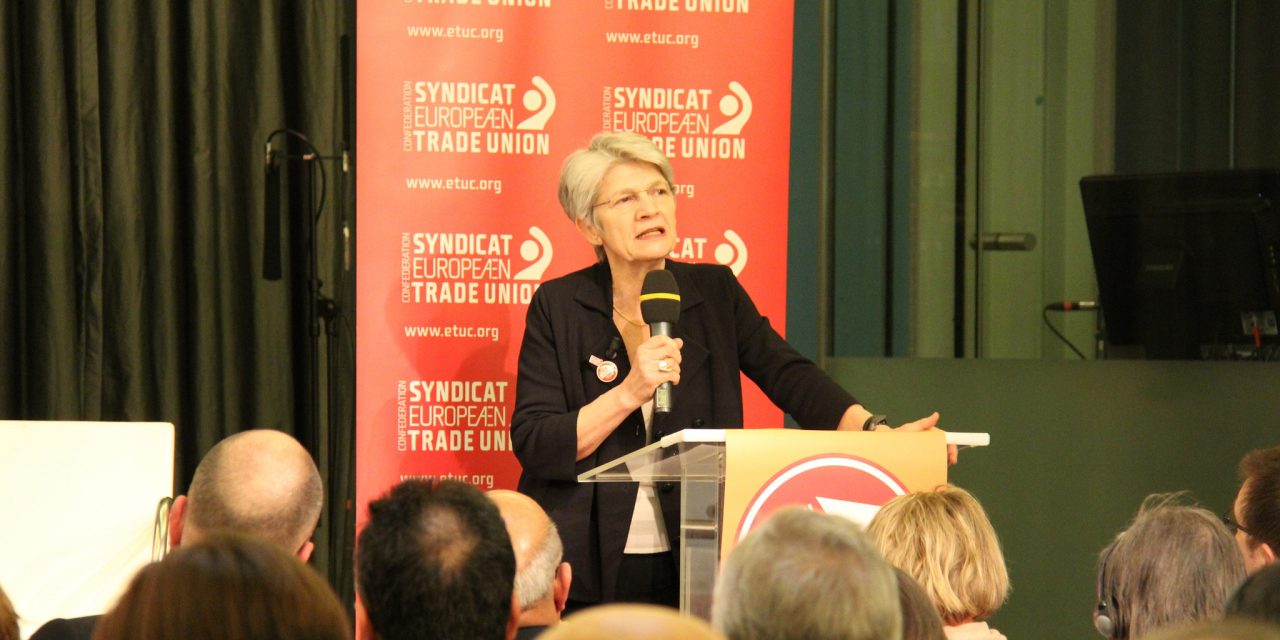 Les eurodéputé-e-s socialistes et radicaux saluent le travail mené par Bernadette Ségol à la tête de la Confédération Européenne des Syndicats
