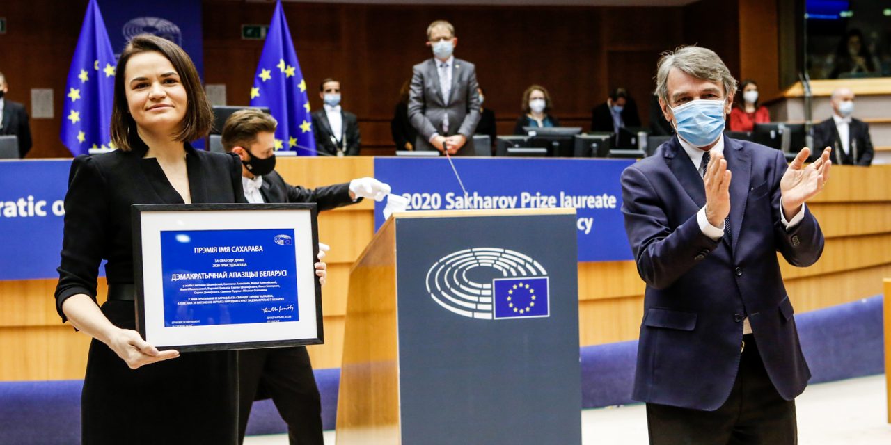 L’opposition démocratique bélarusse reçoit le Prix Sakharov
